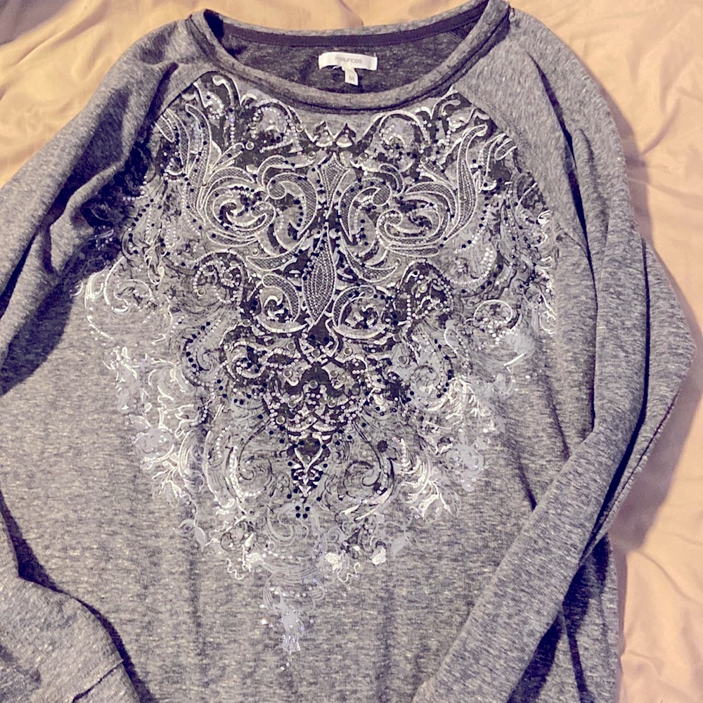 Y2k sweater / top , size : M